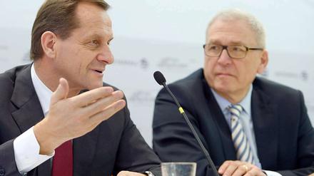 DOSB-Präsident Alfons Hörmann (links) und Generaldirektor Michael Vesper.