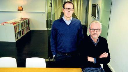 Die beiden Werber in ihrem Büro