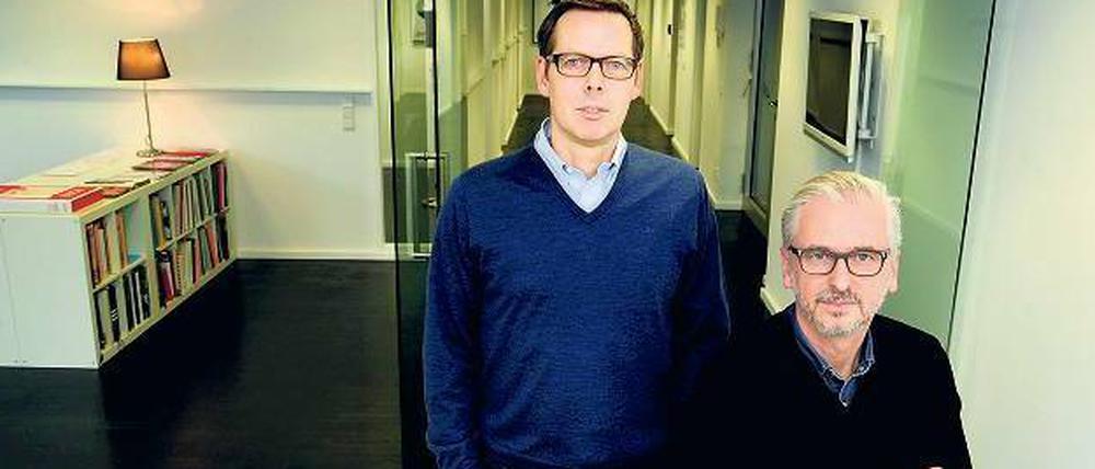 Die beiden Werber in ihrem Büro