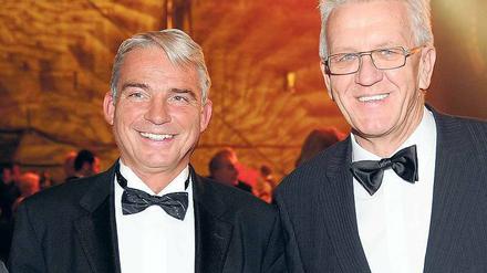 Der Christdemokrat Thomas Strobl (links) wäre gern, was der populäre Grüne Winfried Kretschmann derzeit ist: Ministerpräsident in Baden-Württemberg.
