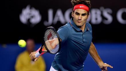 Roger Federer spielt heute im Halbfinale gegen Rafael Nadal.