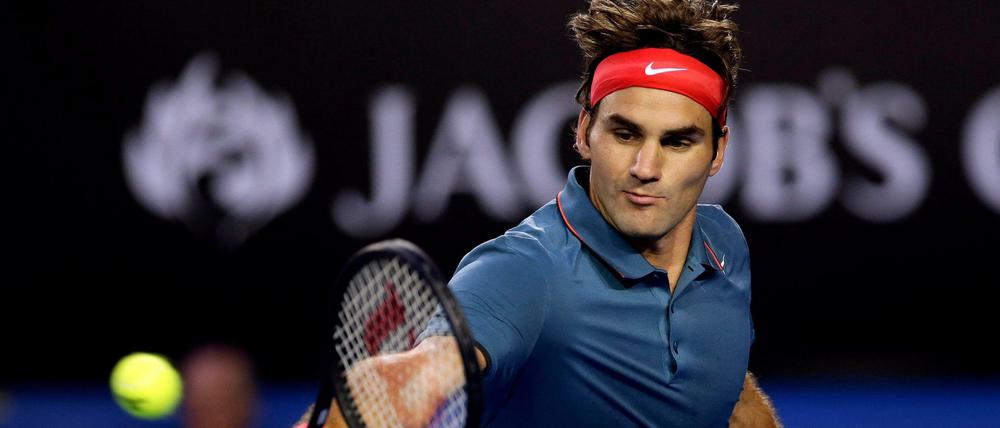 Roger Federer spielt heute im Halbfinale gegen Rafael Nadal.