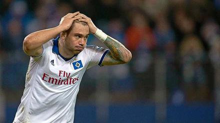 Wohin mit mir? Pierre-Michel Lasogga ist bis Saisonende an den Hamburger SV ausgeliehen. Ob er danach wieder für Hertha stürmt, hängt an vielen Faktoren.