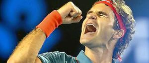Revanche geglückt. Im vergangenen Jahr war Roger Federer gegen Andy Murray bei den Australian Open noch ausgeschieden.