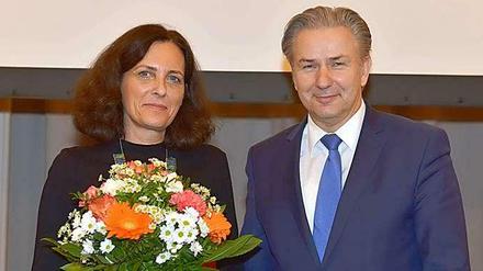 Ausgezeichnete Bildungsforscherin. Heike Solga erhielt den Wissenschaftspreis des Regierenden Bürgermeisters von Berlin, Klaus Wowereit.