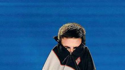 Stoffwechselprobleme. Novak Djokovic erwischte gegen Wawrinka nicht seinen besten Tag. Foto: dpa