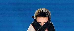 Stoffwechselprobleme. Novak Djokovic erwischte gegen Wawrinka nicht seinen besten Tag. Foto: dpa