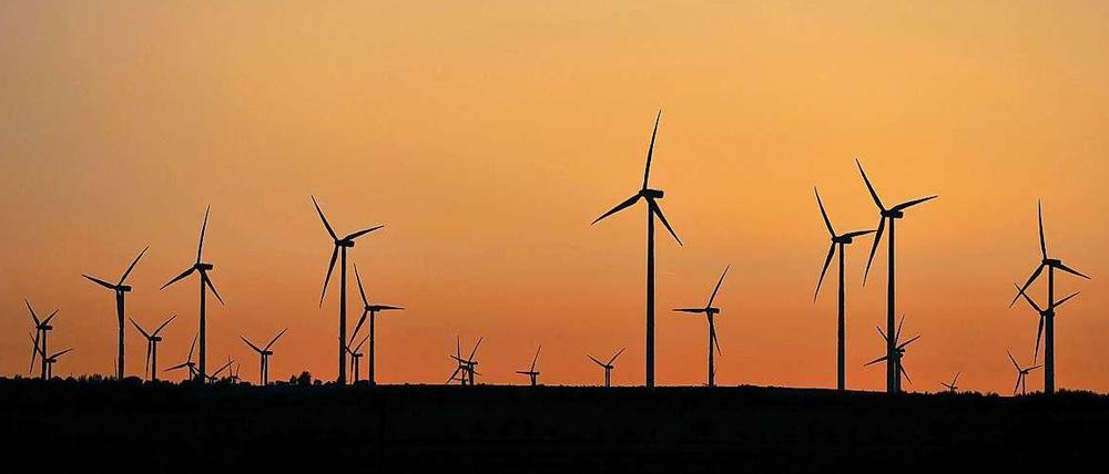 Windkraftanlagen in Sachsen-Anhalt.