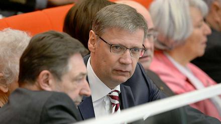 Günther Jauch bei der Eröffnung des Plenarsaales im neuen Landtag in Potsdam.