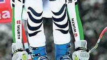 Gut gelaufen. Maria Höfl-Riesch bei ihrem gestrigen Sieg. Foto: Reuters