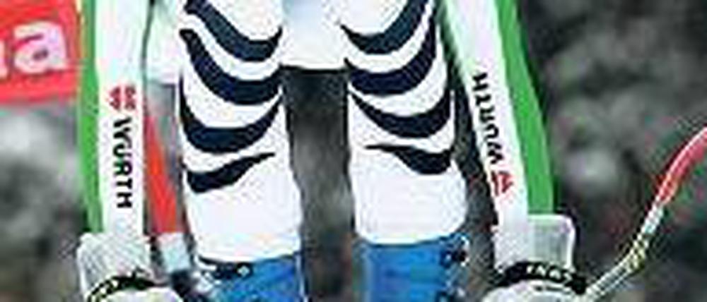 Gut gelaufen. Maria Höfl-Riesch bei ihrem gestrigen Sieg. Foto: Reuters