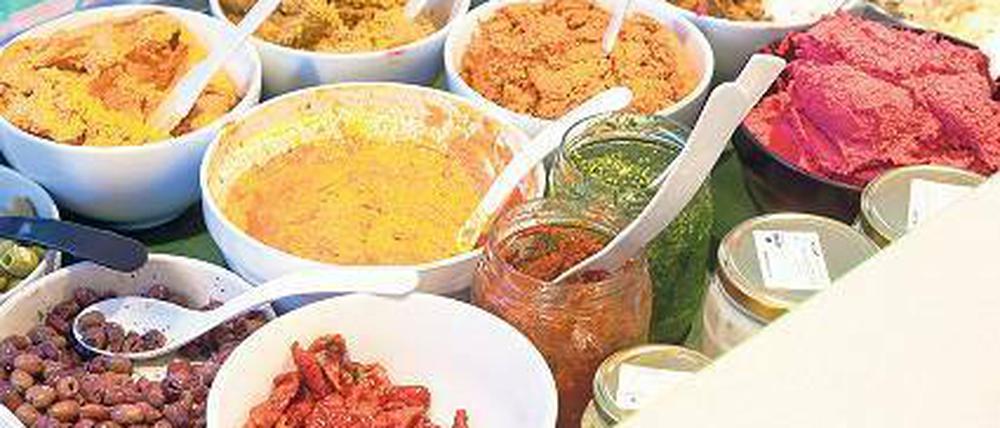 Auch für Fleischfans lecker. So sehen die Pasten von Anita Printz aus. Foto: Georg Moritz