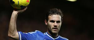 The weight of the world: Mata will be holding up United's dignity from now on.