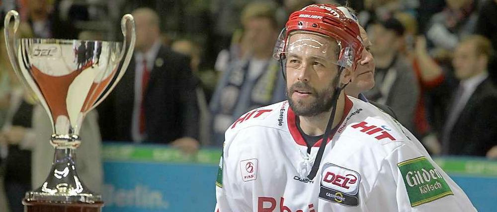 Im letzten Spiel den ersten großen Titel verpasst: Marco Sturm nach der verloren Finalserie mit den Kölner Haien gegen die Eisbären Berlin.