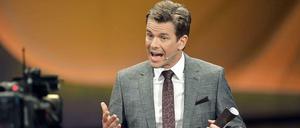 gehemmt und nervös. "Wetten, dass...?"- Moderator Markus Lanz.