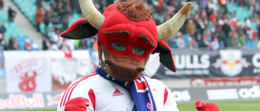 Die roten Bullen von Leipzig.