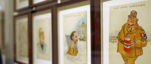 "Entartete" Karikaturen im Kulturhistorischen Museum in Magdeburg
