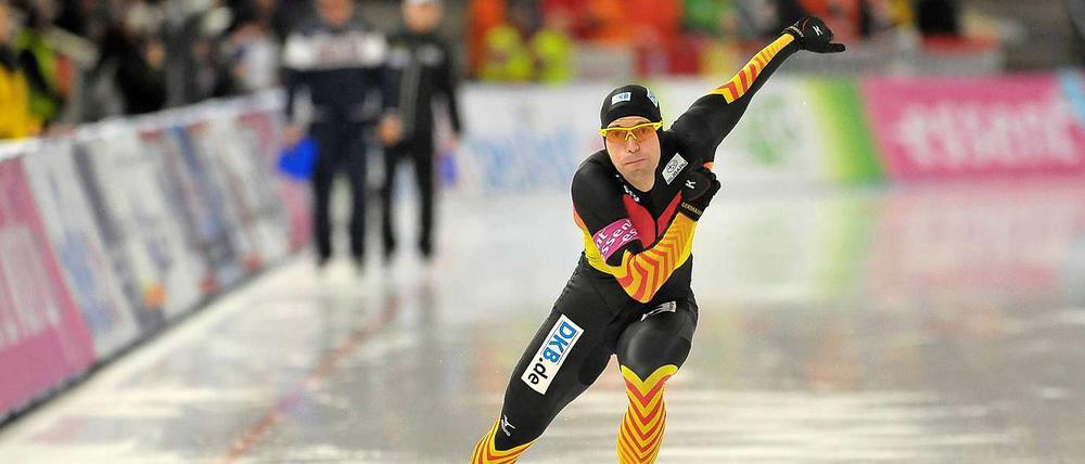 Erfolgreich gequält. Beim Weltcup in Berlin wurde Schwarz im Dezember Siebter über 1000 Meter.