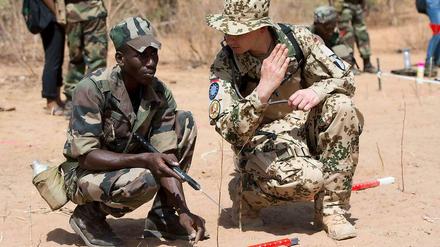 Deutsche Pionierausbildung in Mali.