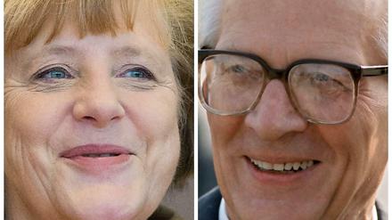 Angela Merkel und Erich Honecker