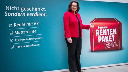 Andrea Nahles (SPD) in der Bundespressekonferenz