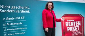 Andrea Nahles (SPD) in der Bundespressekonferenz
