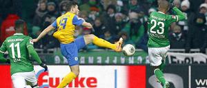 Duell auf Augenhöhe: Werder und Braunschweig trennten sich 0:0.