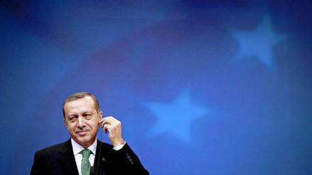 Kommt zu besuch nach Berlin. Der türkische Ministerpräsident Recep Tayip Erdogan.