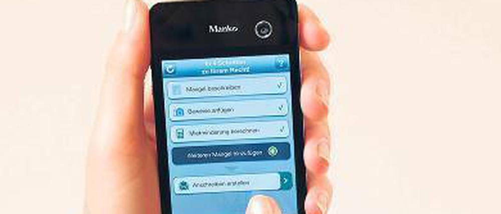 Ratgeber und Freund der Mieter. Das Programm Manko wurde speziell für Smartphones entwickelt.