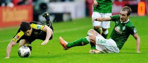 Kaum hinterhergekommen: Werder Bremen geht im eigenen Stadion gegen Borussia Dortmund unter.