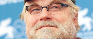 Er war der Mann für die Abgebrühten. Aber er war selber alles andere als abgebrüht. Hoffman 2012 beim Internationalen Filmfestival in Venedig.