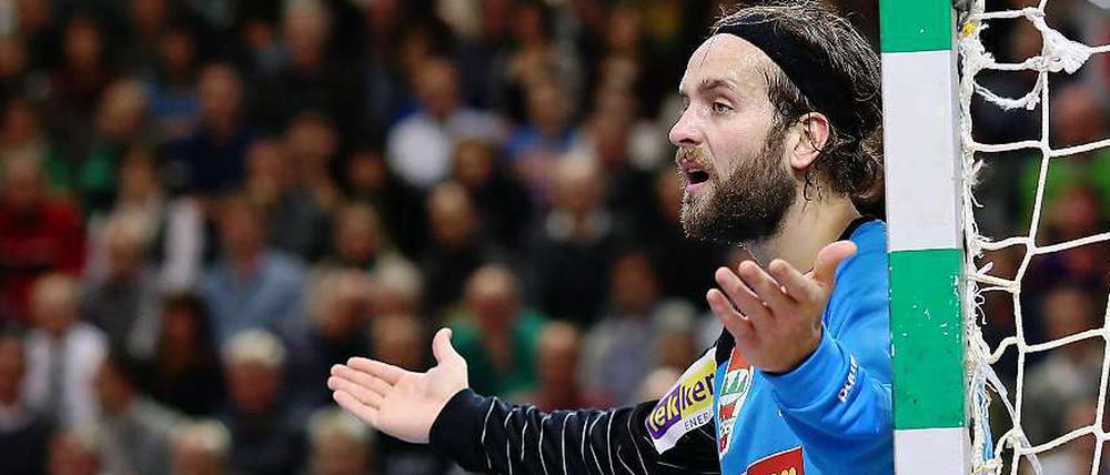14 Paraden. Silvio Heinevetter war einer der Gründe, warum die Füchse in Göppingen gewinnen konnten.