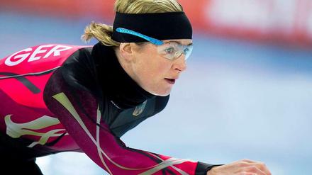 Ein letzter Angriff? Eisschnellläuferin Claudia Pechstein. 