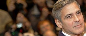 Bad in der Menge. George Clooney bei der Premiere von "Monuments Men".