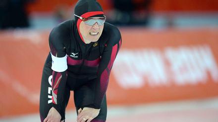 Stark angefangen, stark nachgelassen. Claudia Pechstein wird Vierte über 3000 Meter.
