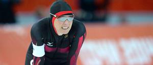 Stark angefangen, stark nachgelassen. Claudia Pechstein wird Vierte über 3000 Meter.