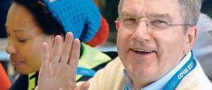 Ich grüße Sie: Thomas Bach, unter Sportlern.