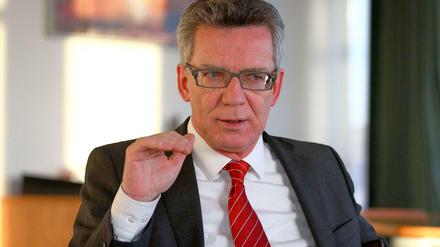 Innenminister Thomas de Maizière (CDU).