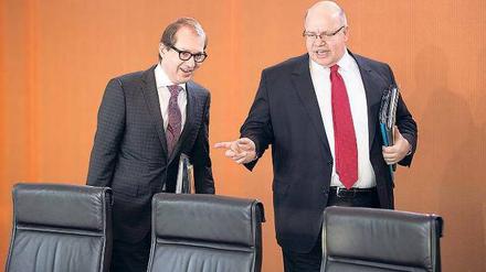 Alexander Dobrindt (l.) und Peter Altmaier.