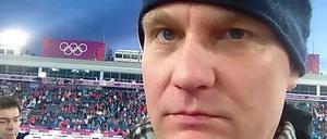 Hin und weg. Claus Vetter beim Biathlon.