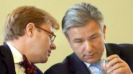 Gibt es noch Freundschaft in der Politik? André Schmitz und Klaus Wowereit.