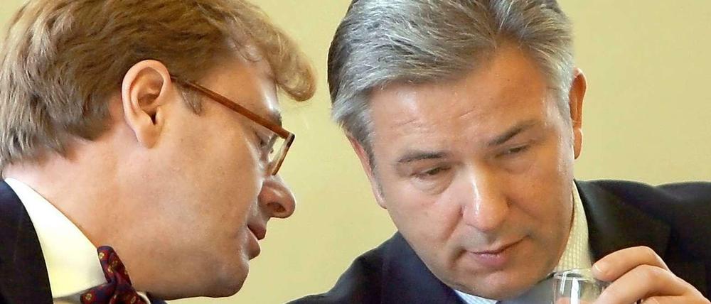 Gibt es noch Freundschaft in der Politik? André Schmitz und Klaus Wowereit.