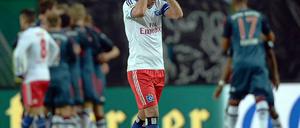 Fassungslos: Hamburgs Rafael van der Vaart.