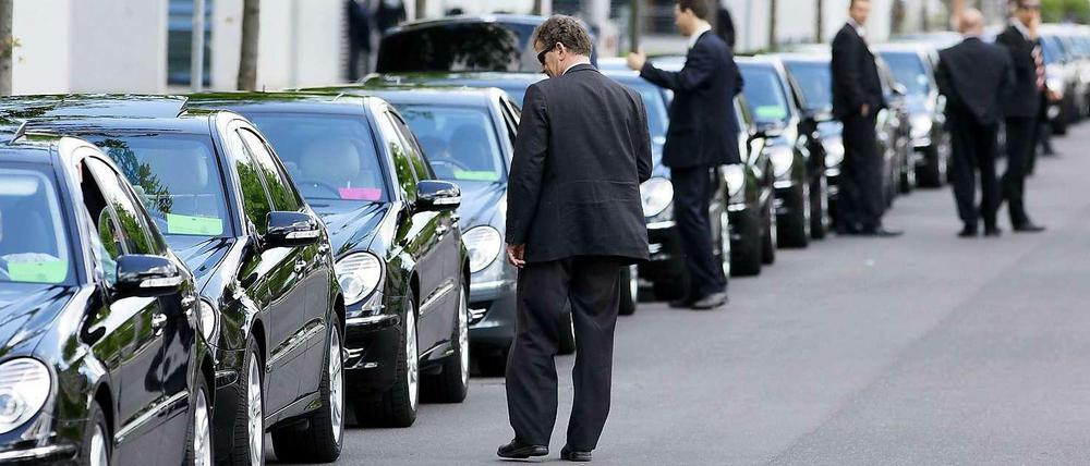 Autos der Fahrbereitschaft des Bundestages