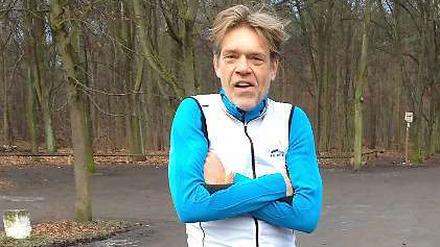 „Hinterher sieht man immer scheiße aus“: Achim Achilles vor dem Laufen.