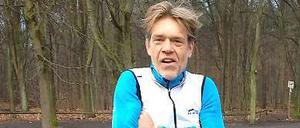 „Hinterher sieht man immer scheiße aus“: Achim Achilles vor dem Laufen.