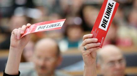 Raushalten: Die Linke kann den Wettbewerb im Euro-Skeptizismus ohnehin nicht gewinnen.