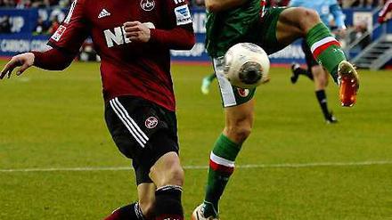 Josip Drmic erzielte den Siegtreffer der Nürnberger in Augsburg.