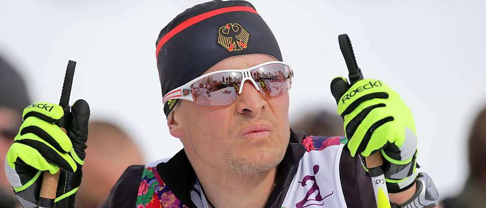 Tobias Angerer schaut skeptisch, aber vielleicht gelingt ihm ja über 15 Kilometer eine Überraschung.