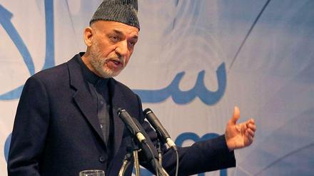 Afghanistans Präsident Hamid Karsai.